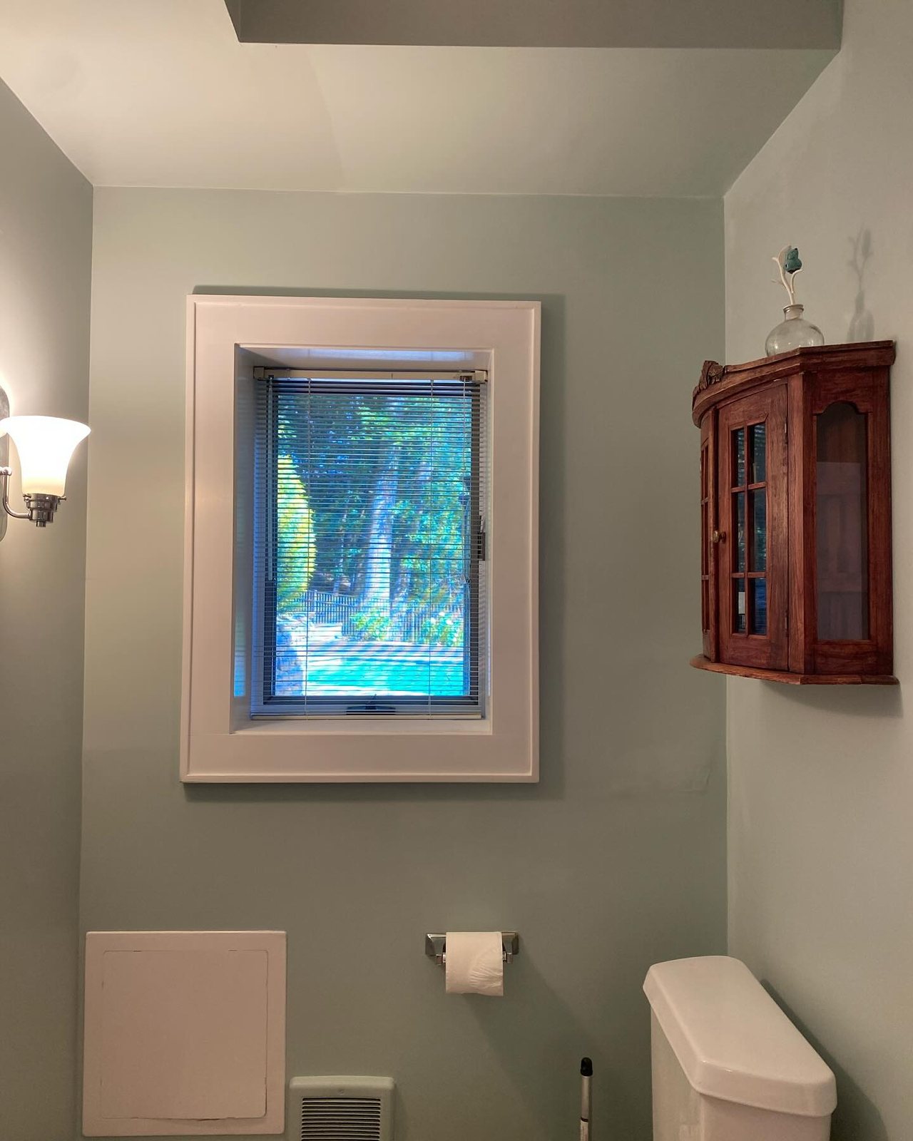 Finished bathroom interior painting project