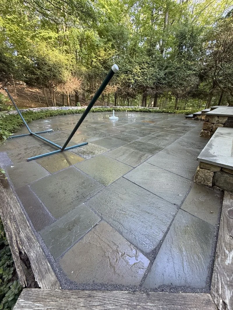 Bluestone patio cleaning project by GPF Painting Service
